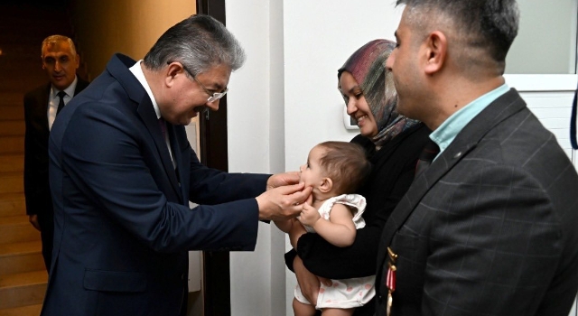 Gazi Mustafa Şahin, Gaziler Gününde Evinde Ziyaret Edildi