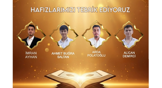Kadirli’de 2025 yılında 17 öğrenci hafızlık belgesi aldı
