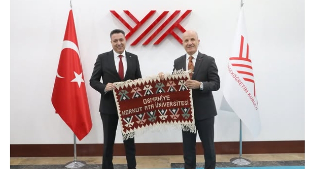 OKÜ Rektörü Uzun’dan YÖK Başkanı Özvar’a ziyaret