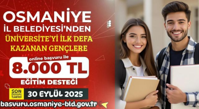 Osmaniye Belediyesi’nden Üniversiteli Gençlere Eğitim Desteği