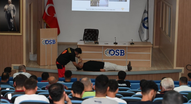 Osmaniye OSB’de Acil Durum ve Afet Eğitimi Düzenlendi
