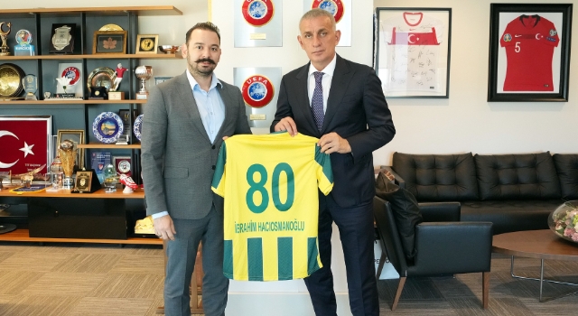 Osmaniyespor Başkanı, TFF Başkanı’nı makamında ziyaret etti