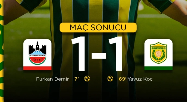 Osmaniyespor, Diyarbekirspor Deplasmanından 1 Puanla Döndü