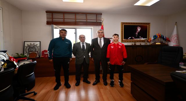 Müdür Albak’tan Balkan Şampiyonu Şamil'e "Dünya Şampiyonluğu Bekliyoruz"