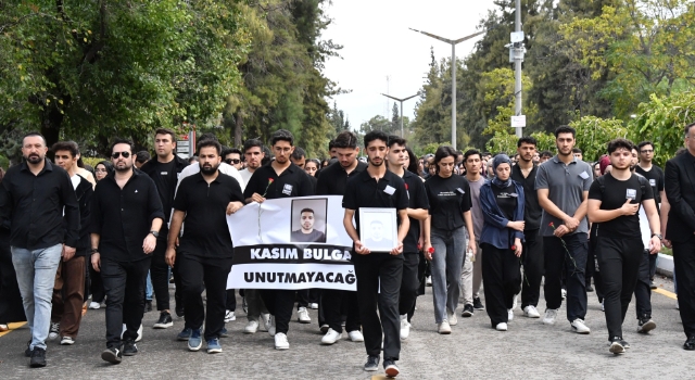 OKÜ’de Kasım Bulgan için sessiz yürüyüş düzenlendi