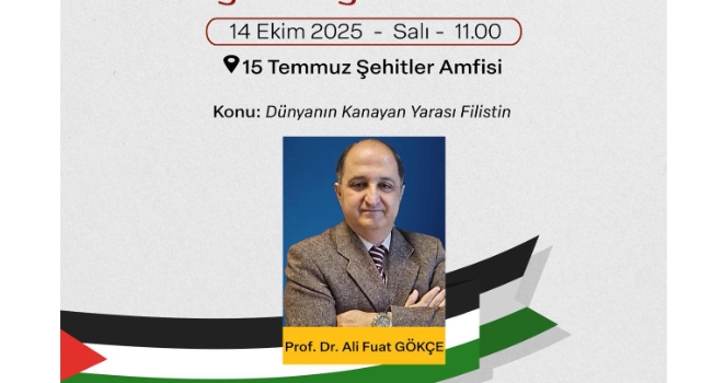 OKÜ’nün 2025-2026 Açılış Dersi “Filistin” Konulu Olacak