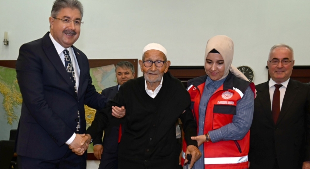 Kore Gazisi Mehmet Topçu, Vali Yılmaz’ı ziyaret etti
