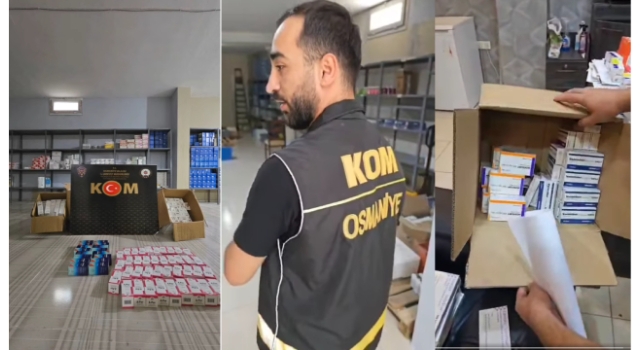 Osmaniye’de 2,5 milyon TL’lik tarihi geçmiş ilaç yakalandı