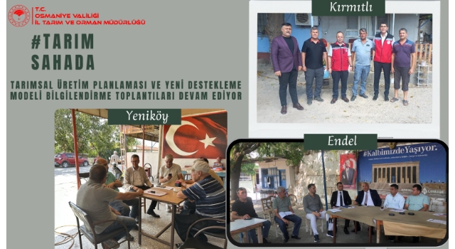 Osmaniye’de Çiftçilere Yeni Destekleme Modeli Anlatıldı