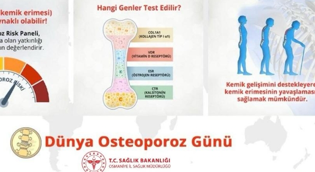 Osmaniye’den Dünya Osteoporoz Günü Mesajı