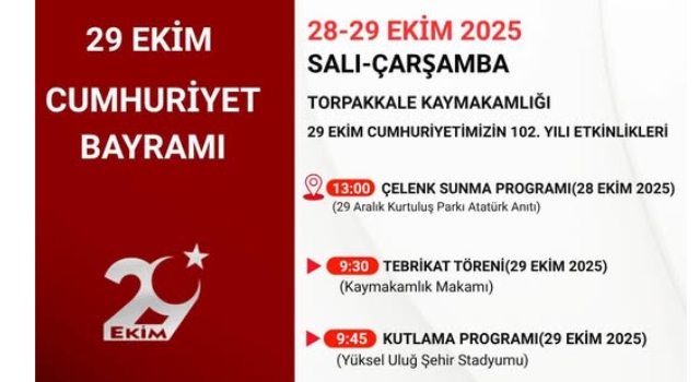 Toprakkale’de 29 Ekim Cumhuriyet Bayramı Coşkuyla Kutlanacak