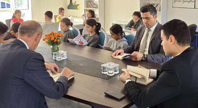 Tüysüz’de Öğrencilerle Kitap Okuma Etkinliği Düzenlendi