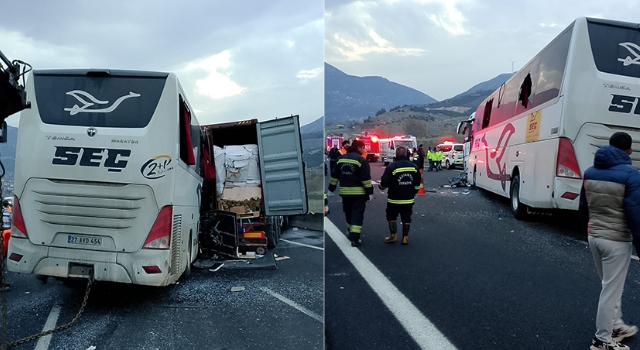 Bahçe’de otobüs ile TIR çarpıştı: 7 ölü 11 yaralı