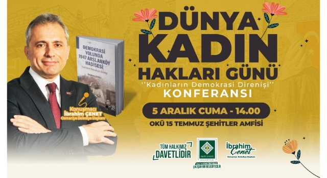 Başkan Çenet, Kadınların Demokrasi Direnişi Konferansında Konuşacak