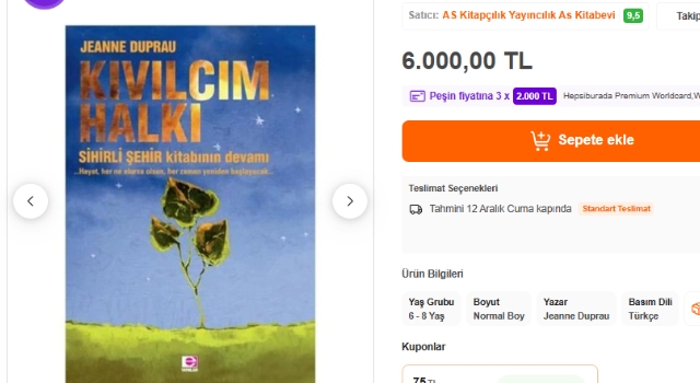 Bu Kitap Altınla Yarışıyor: Fiyatı 6 Bin TL!