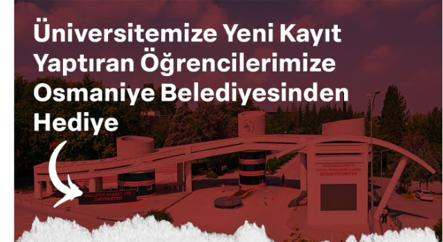 OKÜ’ye Yeni Kayıt Yaptıran Öğrencilere Belediyeden Spor Malzemesi Hediyesi