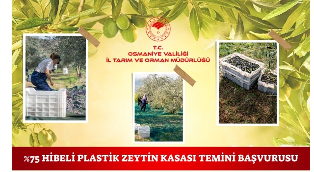 Osmaniye'de Eğitime Katılan Çifçilere Zeytin Kasası Verilecek