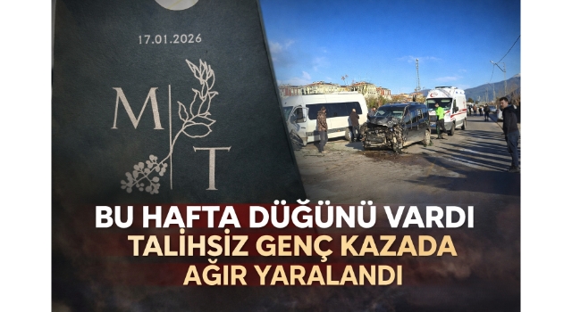 Düğün Hazırlığı Yapan Genç Kazada Ağır Yaralandı