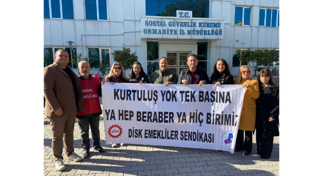 Emekliler Ayakta: Osmaniye’de TÜİK Protestosu