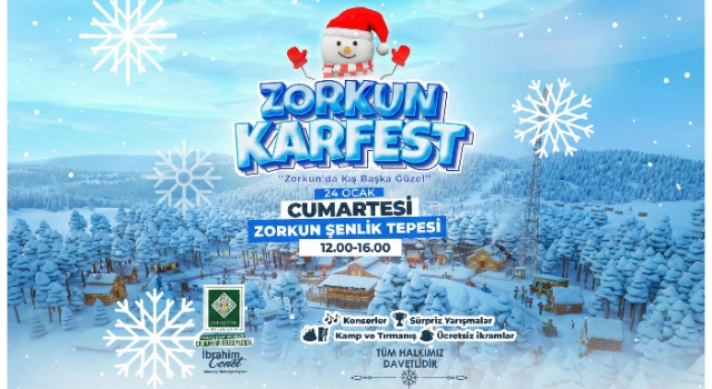 Osmaniye Belediyesi’nden Zorkun Yaylası’nda Kar Festivali