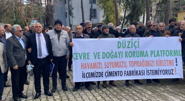 Düziçi’nde Çimento Fabrikası Toplantısı Tepkiler Nedeniyle Yapılamadı