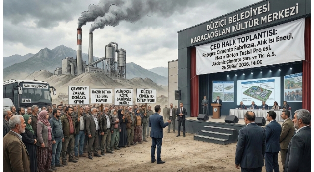 Düziçi’nde Çimento ve Hazır Beton Tesisi Projesi İçin Halk Toplantısı