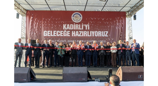 Kadirli’de Çifte Yatırım Açılışı: Asfalt Plenti ve GES Hizmete Girdi