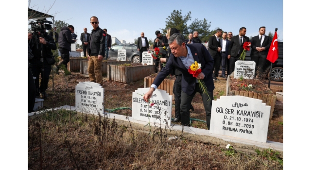 Özgür Özel Osmaniye’de: Deprem Şehitlerini Andı, Depremzedelerle Buluştu