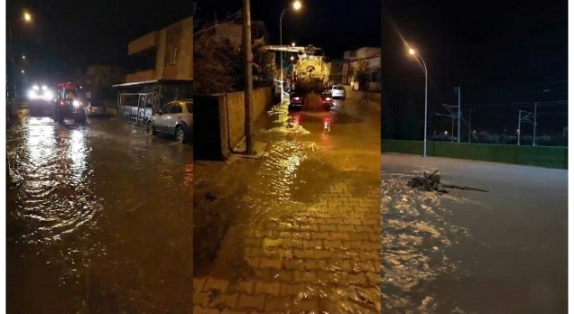 Toprakkale’de Sağanak Sele Döndü: Mahalleleri Sel Bastı