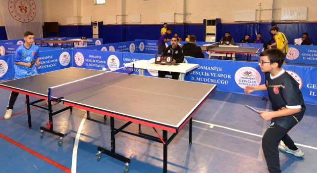 Osmaniye’de Okul Sporları Masa Tenisi Heyecanı Sona Erdi: Şampiyonlar Belli Oldu