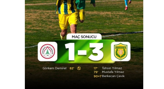 Osmaniyespor Deplasmanda Karaköprü’yü 3-1 Mağlup Etti