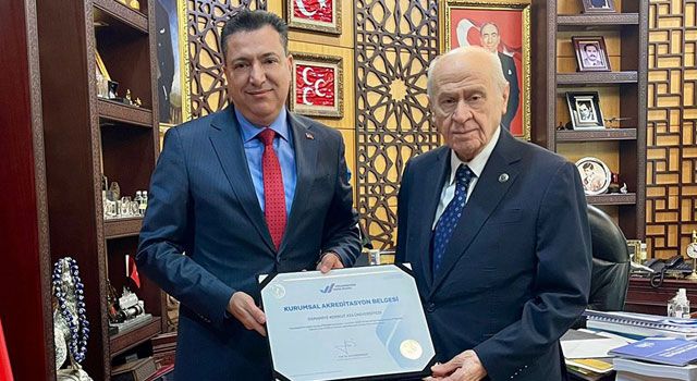 OKÜ Rektörü Turgay Uzun’dan Devlet Bahçeli’ye Ziyaret