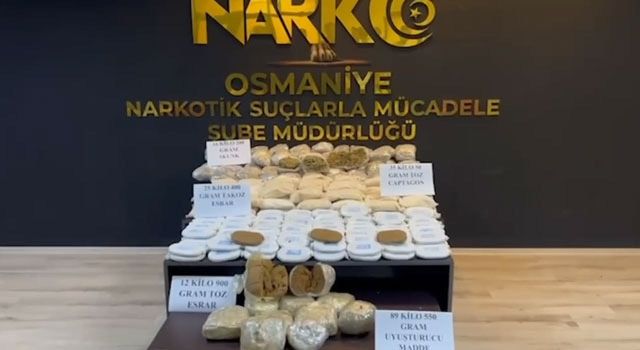 Osmaniye ve Gaziantep Polisinden Ortak Narkooperasyonu