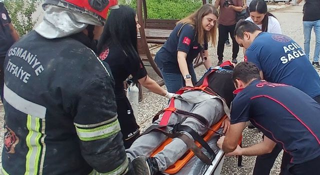 Osmaniye 112 Acil Çağrı Merkezi’nde Yangın Tatbikatı