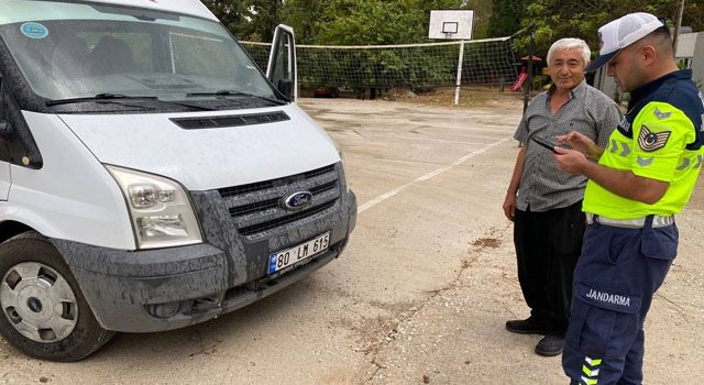Sumbas’ta Jandarmadan Okul Servislerine Sıkı Denetim