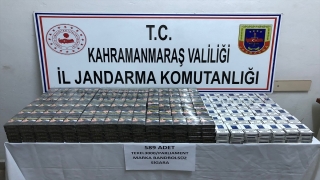 Kahramanmaraş’ta 589 paket kaçak sigara ele geçirildi