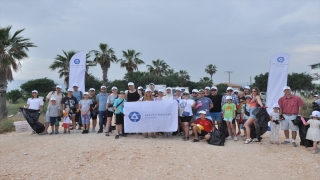 Mersin’de deniz kaplumbağalarının yaşam alanları temizlendi