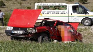 Burdur’da şarampole devrilen otomobilin sürücüsü öldü