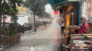 Isparta’da sağanak ve dolu etkili oldu
