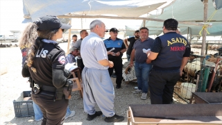 Mersin’de polis kurbanlık satış yerlerinde sahte para uyarısı yaptı