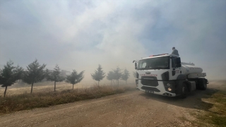 Burdur’da buğday ekili arazide çıkan yangın söndürüldü