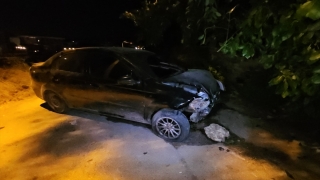 Antalya’da jandarmadan kaçarken kaza yapan uyuşturucu zanlısı yakalandı