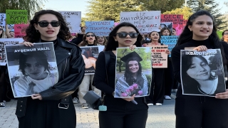 Isparta’da üniversite öğrencileri kadına yönelik şiddete tepki gösterdi