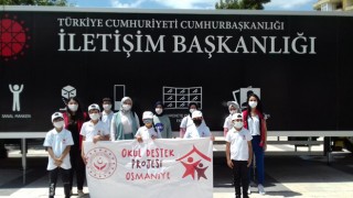 Dijital Tır, ziyaretine çocuklar da ilgi gösterdi