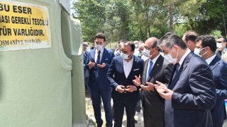 Vali, Hasandede Türbesinde incelemede bulundu