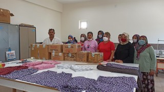 Toprakkale’den yangın bölgesine 19 koli ve 4 canlı hayvan