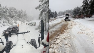 Yayla Yollarında Kar Temizleme Çalışmaları Devam Ediyor