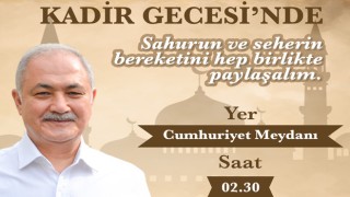 Sahur Sofrası Cumhuriyet Meydanında Kuruluyor