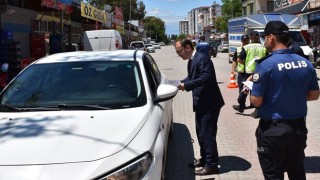 Toprakkale’de, yayalar için trafik güvenliği uygulaması