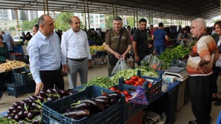 Kaymakam İlhan, pazarcı esnafını ziyaret etti